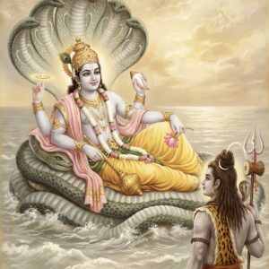 Vishnu and Shiva at Ksheera Sagara